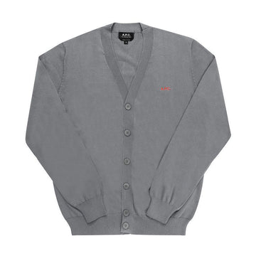 APC Cardigan in meliertem Grau für Herren 151112677 [P]