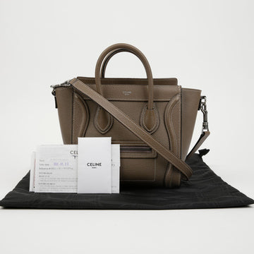 CELINE Luggage Drum Kapskin Nano Schultertasche 159274223 [P]