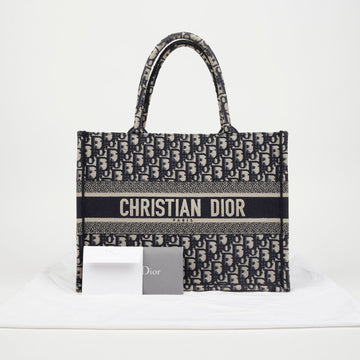 DIOR レディースオブリークミディアムブックトートバッグブルー 159472568 [P]