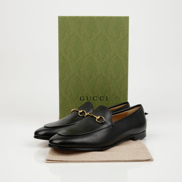 GUCCI Pferd Bit Leder Slipper Schwarz 159541642 [P]