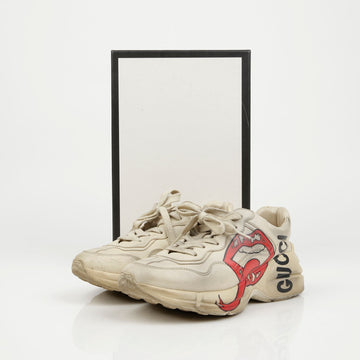 GUCCI Laiton Dirty Lippen Druck Sneakers 159541676 [P]