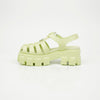 Prada Triangle Logo Rubber Sandals Pistachio Green 159541808 [P]