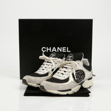 CHANEL クルーズスニーカー マルチカラー ブラック アイボリー 159542220 [P]