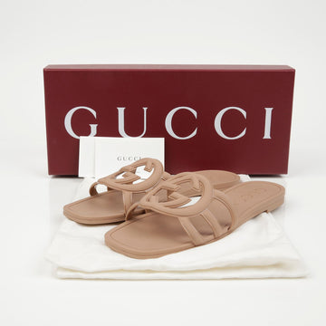 Gucci 780307 GG Interlocking Slide Sandals 159542266 [P]