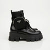Prada Monolith Leather Nylon Boots Black 159542270 [P]