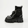 Prada Monolith Leather Nylon Boots Black 159542270 [P]