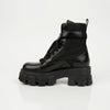 Prada Monolith Leather Nylon Boots Black 159542270 [P]