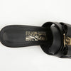 Salvatore Ferragamo Briza Calf Leather Bow Mules Black 159542313 [P]