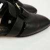 Salvatore Ferragamo Briza Calf Leather Bow Mules Black 159542313 [P]