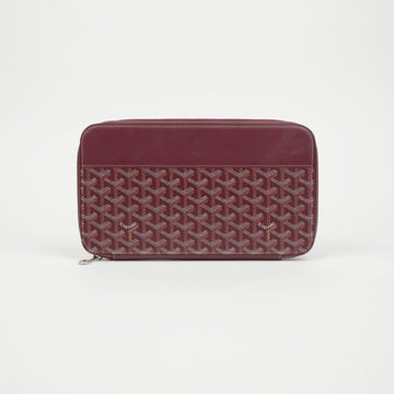 GOYARD Dokumentenpouch mit Reißverschluss Burgunder 159666266 [P]