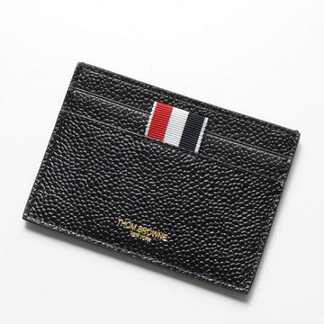 THOM BROWNE Single Card Holder aus Pebble Grain - 26SS 158136047 [P]