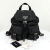 PRADA Nylon Dreieckslogo Rucksack klein schwarz 159807402 [P]