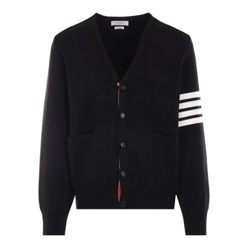 THOM BROWNE Baumwolle Milano Stitch 4-Bar V-Ausschnitt Cardigan 159833292 [P]