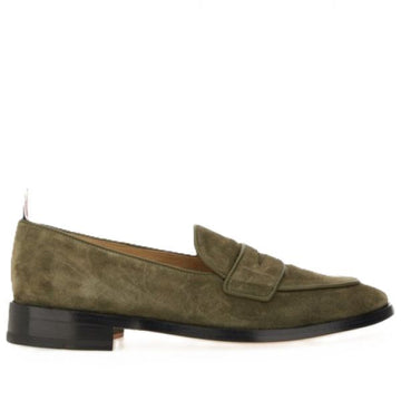 THOM BROWNE スエード バーシティ ペニーローファー 131354831 [P]