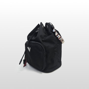 Gucci Black 1BE027 Pocono Nylon Duet Hobo Bucket Bag 159854808 [P]
