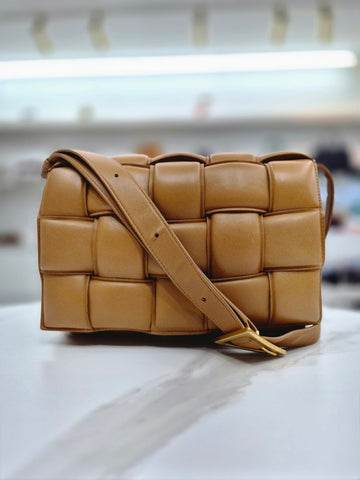 Bottega Veneta Camel Padded Medium Cassette Crossbody Bag 591970 159862835 [P]
