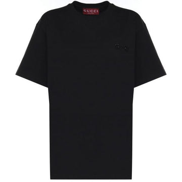 Gucci Embroidered Horsebit Cotton Jersey T-shirt 156601655 [P]