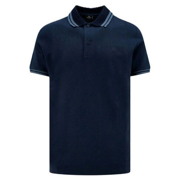 ETRO Gesticktes Streifen-Polohemd mit Pegaso-Logo 158169242 [P]