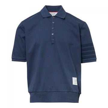 Thom Browne 26SS Garment Overdyed Jersey 4-Bar Polo 156599750 [P]