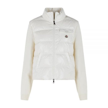 MONCLER Patch-Mix Strick-Padjacke Weiß 9B000 23 M7774 034 158346437 [P]