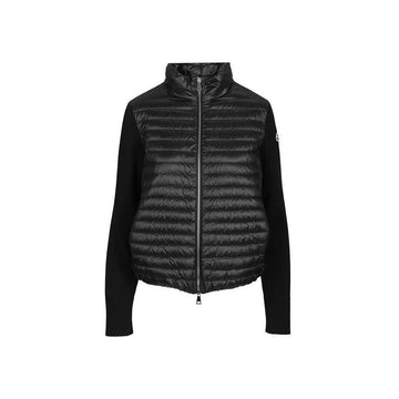 Moncler Logo Patch Knit Mix Padding Jacket Black 26SS L1 093 9B000 32 M1131 999 158346418 [P]