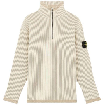 STONE ISLAND 516C1 Vanisee Full-Rip RWS Wool Half Zip Sweater (8115516C1 V0099) 120757086 [P]