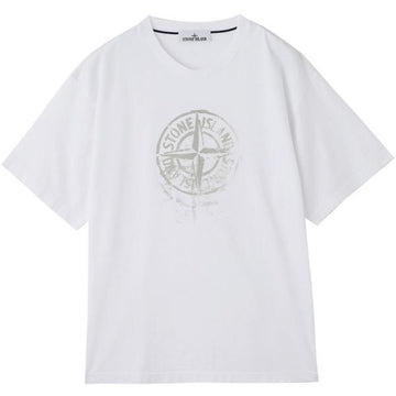 STONE ISLAND REFLECTIVE ONE PRINT Baumwoll-Jersey T-Shirt mit Kurzärmeln - Regelmäßige Passform (80152RC87 V0001) 158169336 [P]