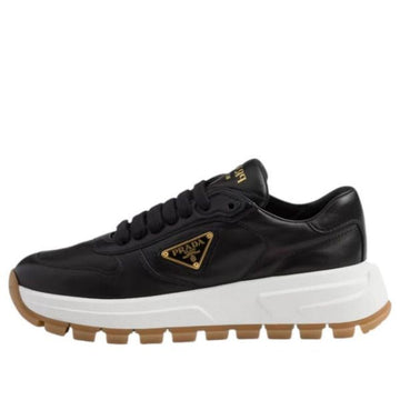 Prada Triangle Logo Leather Sneakers 156101598 [P]