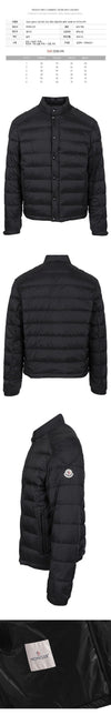 MONCLER ロゴパッチダウンジャケット ブラック 1A000 43 597Y4 999 153210770 [P]