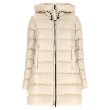 MONCLER SUYENNE ロゴ パッチ パディングジャケット ライトベージュ 1C000 12 597YG 20N 148772682 [P]