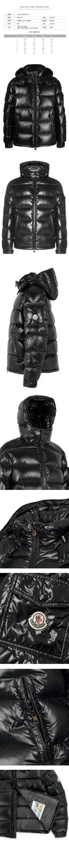 MONCLER MAYA ロゴパッチ パディングジャケット ブラック 1A536 00 68950 999 148772624 [P]