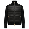 Moncler Logo Patch Wool Mix Lightweight Down Jacket Black 9B000 56 M1131 999 148772590 [P]