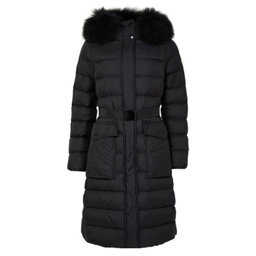 Moncler 25FW KHLOESSE Belted Fur Long Down Jacket Black 1C000 13 53A5E 999 148772097 [P]