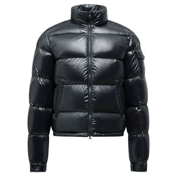 MONCLER LEVITHA Logo-Patch Steppjacke Schwarz 1A000 61 596XE 999 146793854 [P]