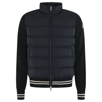 MONCLER Logo Patch Mixed Padded Jacket Navy 9B000 32 M1509 779 146793839 [P]