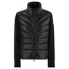 MONCLER モンクレール ロゴパッチ ニットミックスパディングジャケット ブラック 9B000 24 M1131 999 146793833 [P]