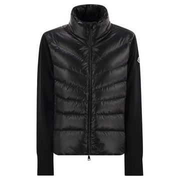 Moncler 25FW Logo Patch Knit Mix Padded Jacket Black 9B000 24 M1131 999 146793833 [P]