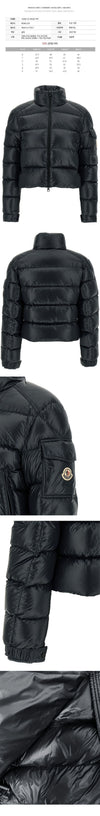 Moncler 25FW PETRA Logo Patch Padded Jacket Black 1A000 32 596XE 999 144632234 [P]