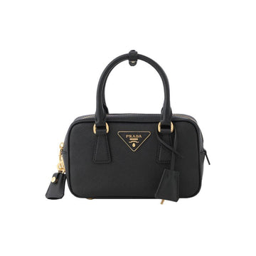 PRADA Saffiano Dreieckslogo Tote & Schultertasche Schwarz 1BB157 NZV F0002 159879606 [P]