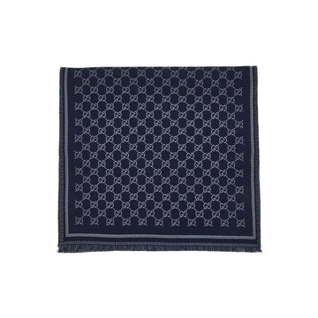GUCCI GGジャカードウールマフラー ダークブルーグレー 836264 4G386 1468 159879846 [P]