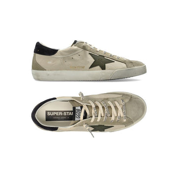 GOLDEN GOOSE スーパースタークラシックスウェードスニーカークリームグレー F008728 83408 159879861 [P]
