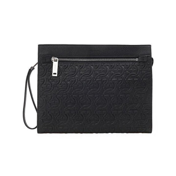 SALVATORE FERRAGAMO 24 1482 NERO 0769481 SS26 メンズ ガンチーニ クラッチバッグ 159882523 [P]