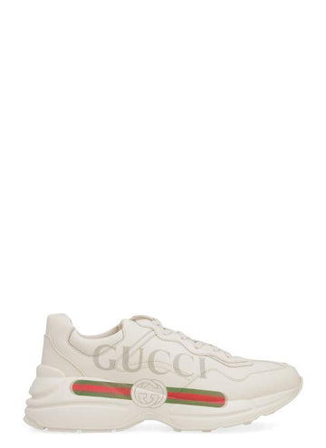 Gucci Raiton Logo Leather Sneakers 156800883 [P]
