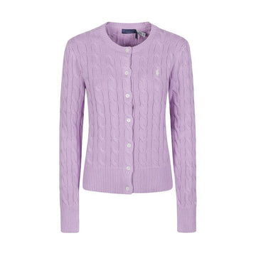 POLO RALPH LAUREN 26SS Pony-Stickerei Klassische Strickjacke lila 211971868 506 159882851 [P]