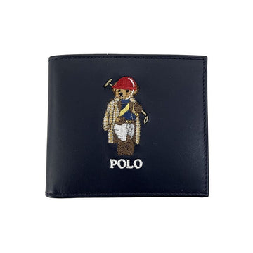 POLO RALPH LAUREN 26SS Bärenlogo Stickerei Geldbörse Navy 405P08100 001 159882858 [P]