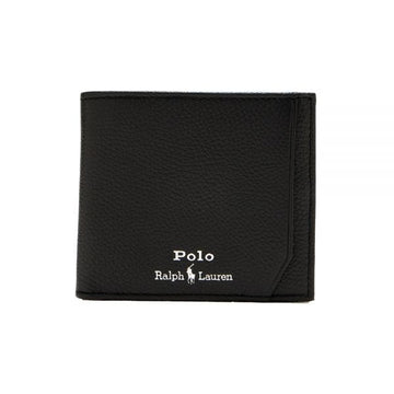 Polo Ralph Lauren Pony Silver Logo Bi-Fold Wallet Black 405963224 001 159882860 [P]