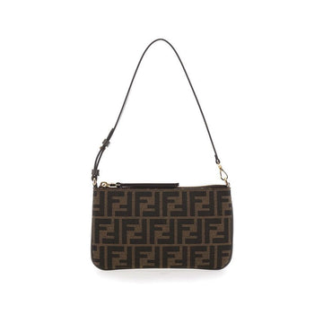 FENDI 26SS FF ジャカード バゲット ポーチ バッグ ブラウン 8M0536 A98P F1GL7 159882903 [P]
