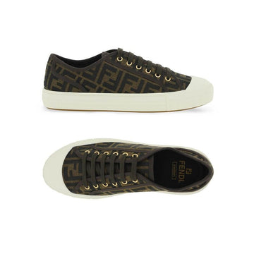 FENDI Jacquard FF Logo Sneakers Schwarz 159882907 [P]