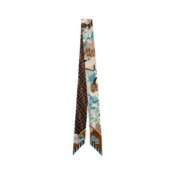 Fendi 26SS FF Printing Floral Wrap Silk Scarf Multicolor FXT011 B01U F1WO5 159882908 [P]