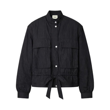Isabel Marant Blandina Tied Short Jacket Black VE0642FB D1G02E 01BK 159882915 [P]